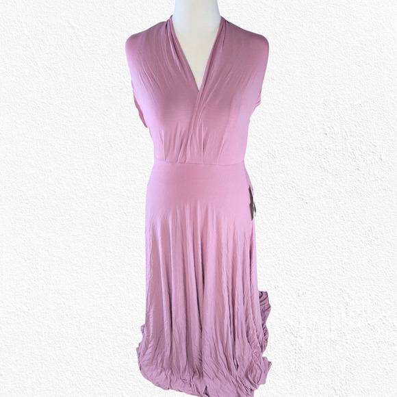 Lulus Mauve Pink Purple Formal Boho Maxi Tricks of the Trade Dress Size Medium - Picture 1 of 16